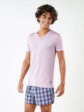 Luxury Modal V Neck Tee - Dark Lavender